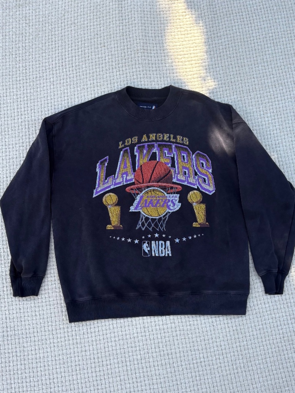 Abercrombie and Fitch Vintage Inspired Lakers Sports Sweatshirt (L)